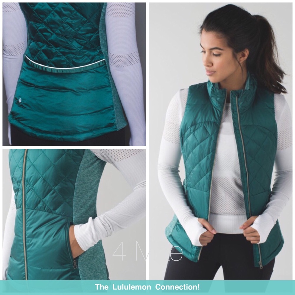 lululemon‎ athletica Quilted Teal Green Vest